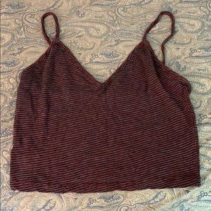 Brandy Melville striped crop top